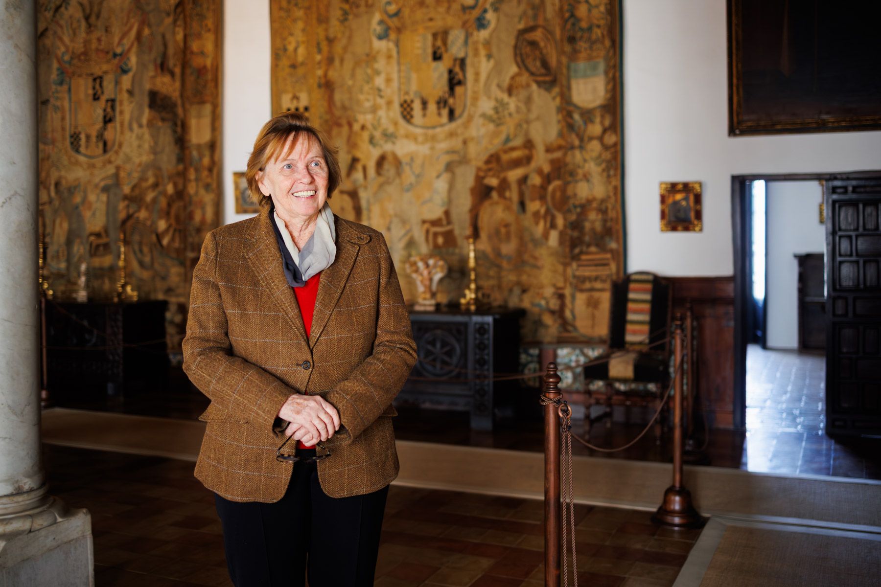 Liliane Dahlmann, en el Palacio de Medina Sidonia. 
