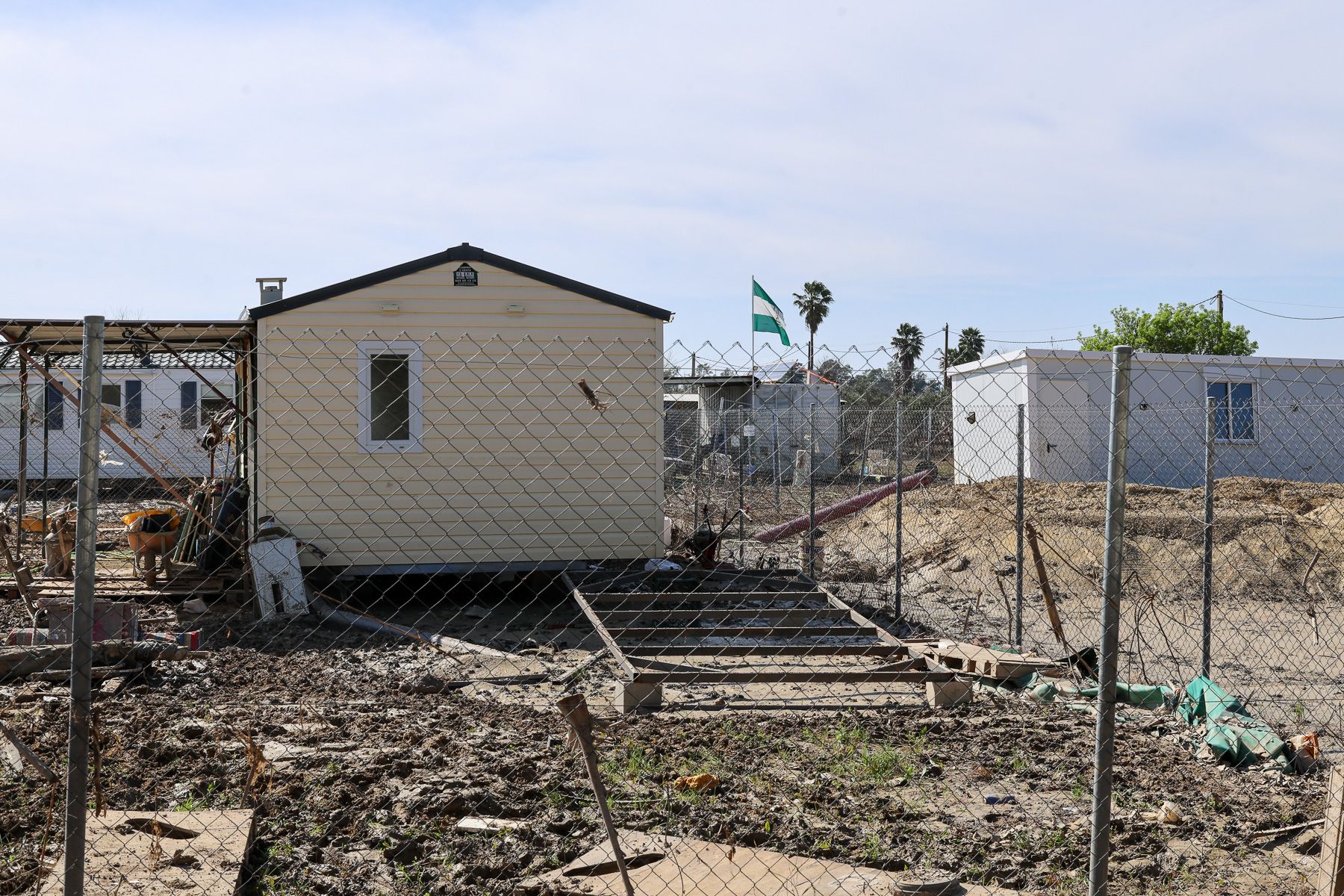 Los destrozos en Las Pachecas. Los destrozos en Las Pachecas.