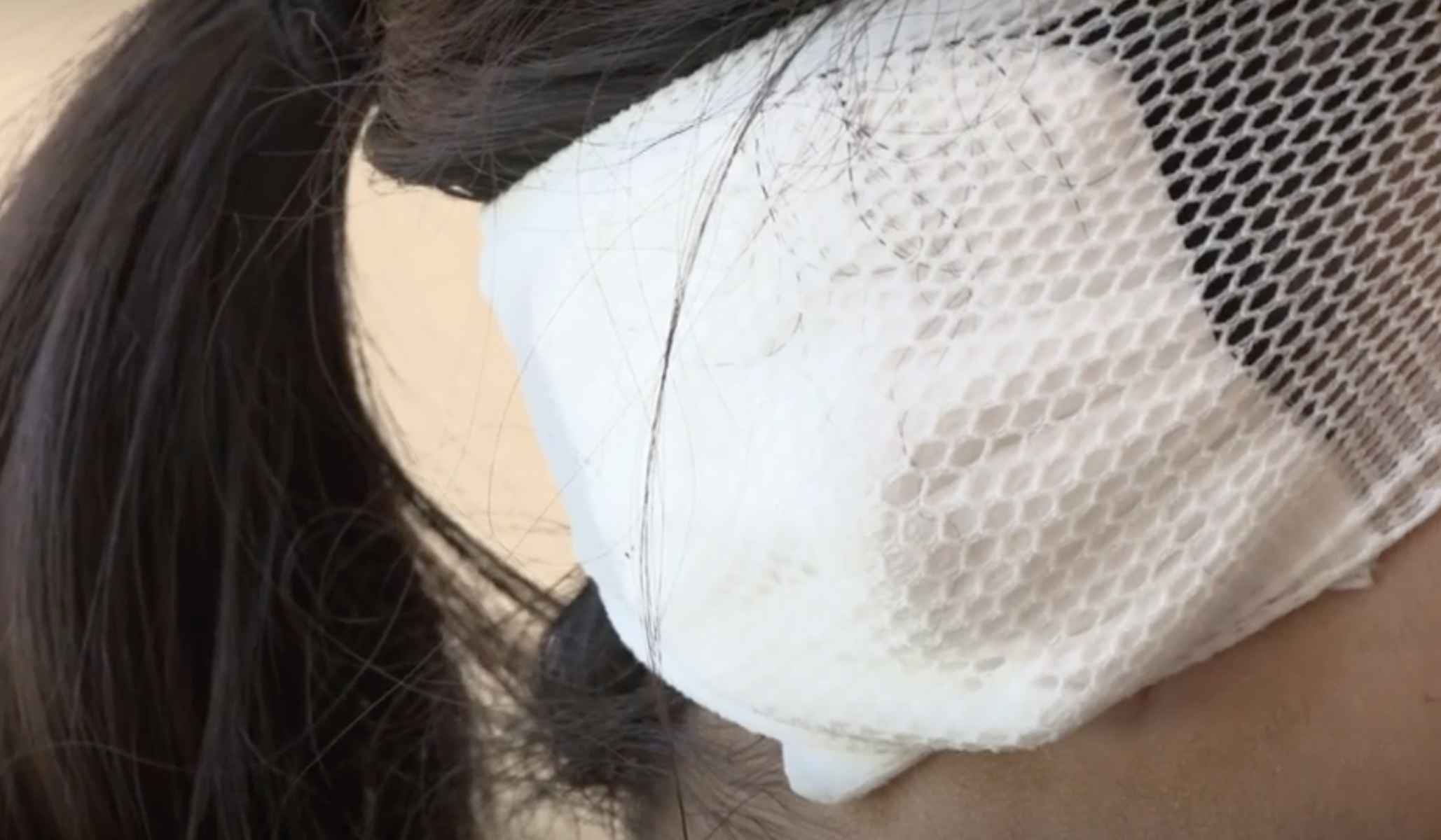 La menor víctima de la agresión.