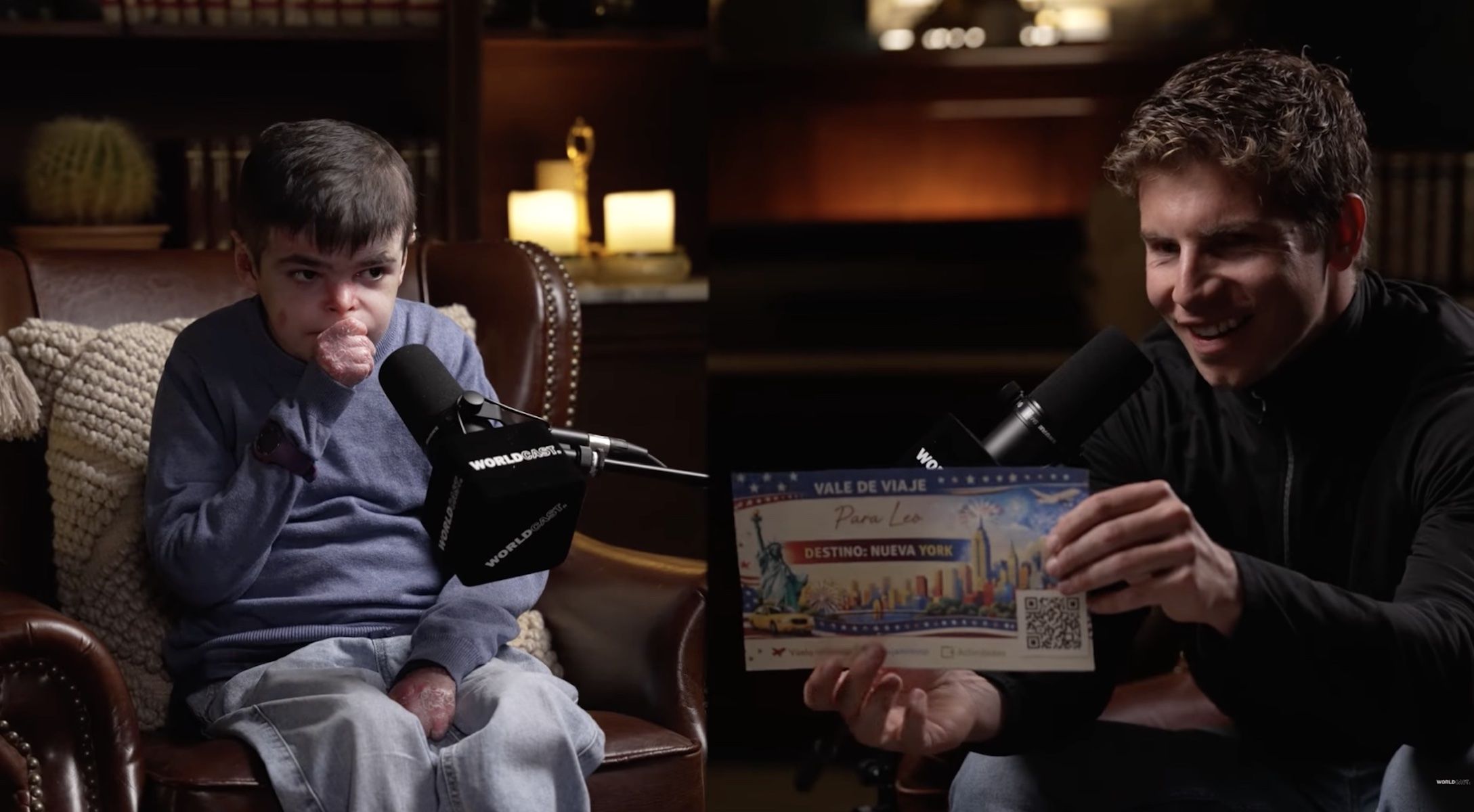 Sorpenden a Leo con un viaje a Nueva York, regalo de Pedro Buerbaum, en el podcast 'Worldcast'.