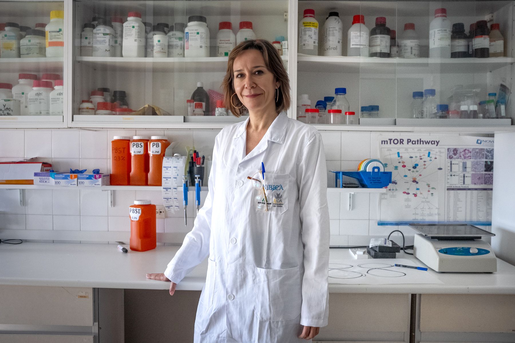 Esther Berrocoso, en la Faculta de Medicina de Cádiz.