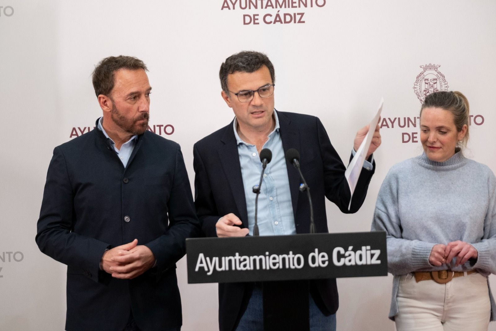 El alcalde de Cádiz, Bruno García, anuncia la activación de obras por 1,7 millones de euros. 