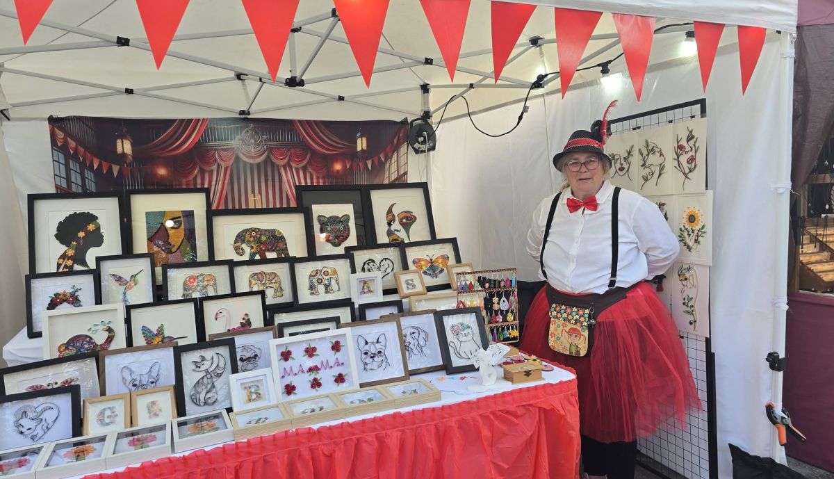 Uno de los puestos del mercado.