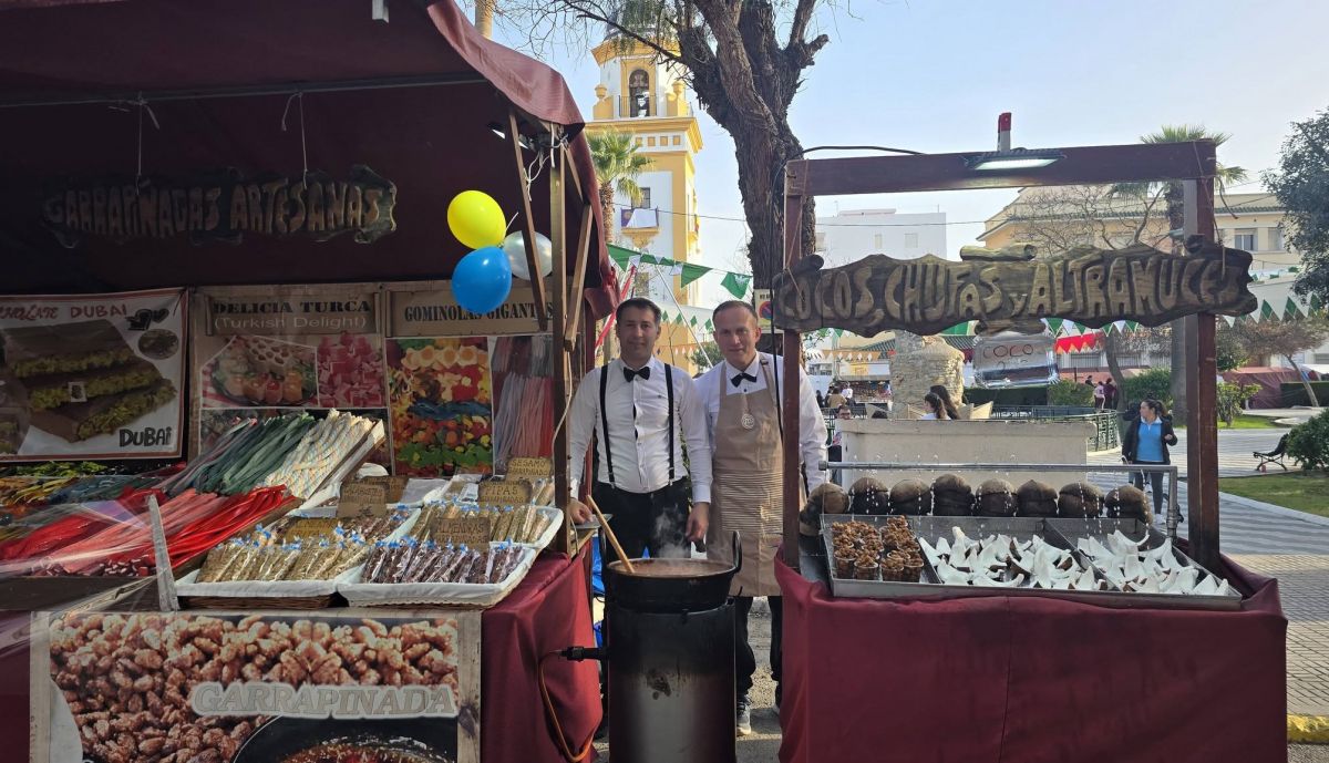 Golosinas en el mercado de Barbate.