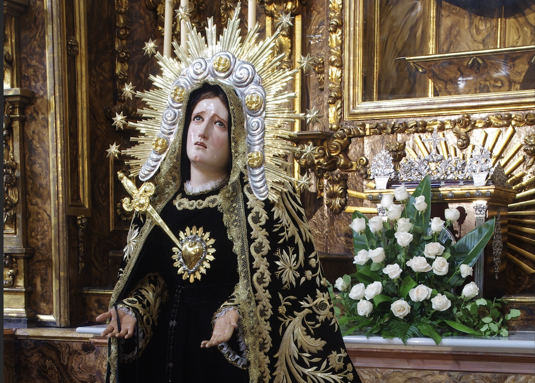 Nuestra Señora de los Dolores, titular de la Hermandad de Servitas. 
