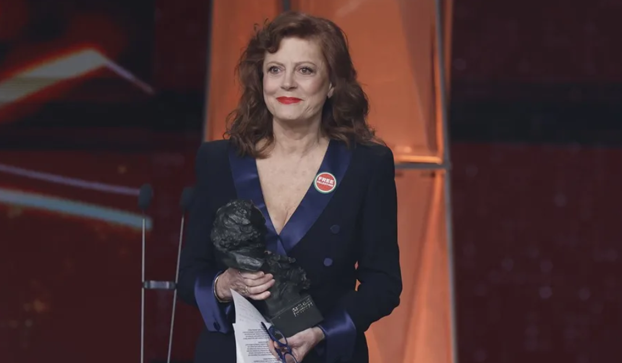 La actriz estaounidense, Susan Sarandon, recibe el Goya Internacional