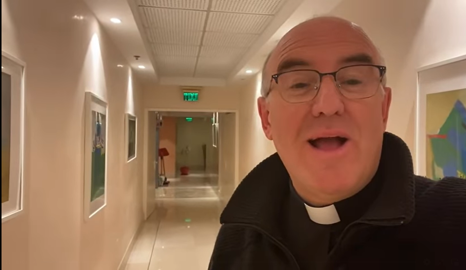 El párroco Cobo en Jerusalén. El párroco Cobo en Jerusalén.