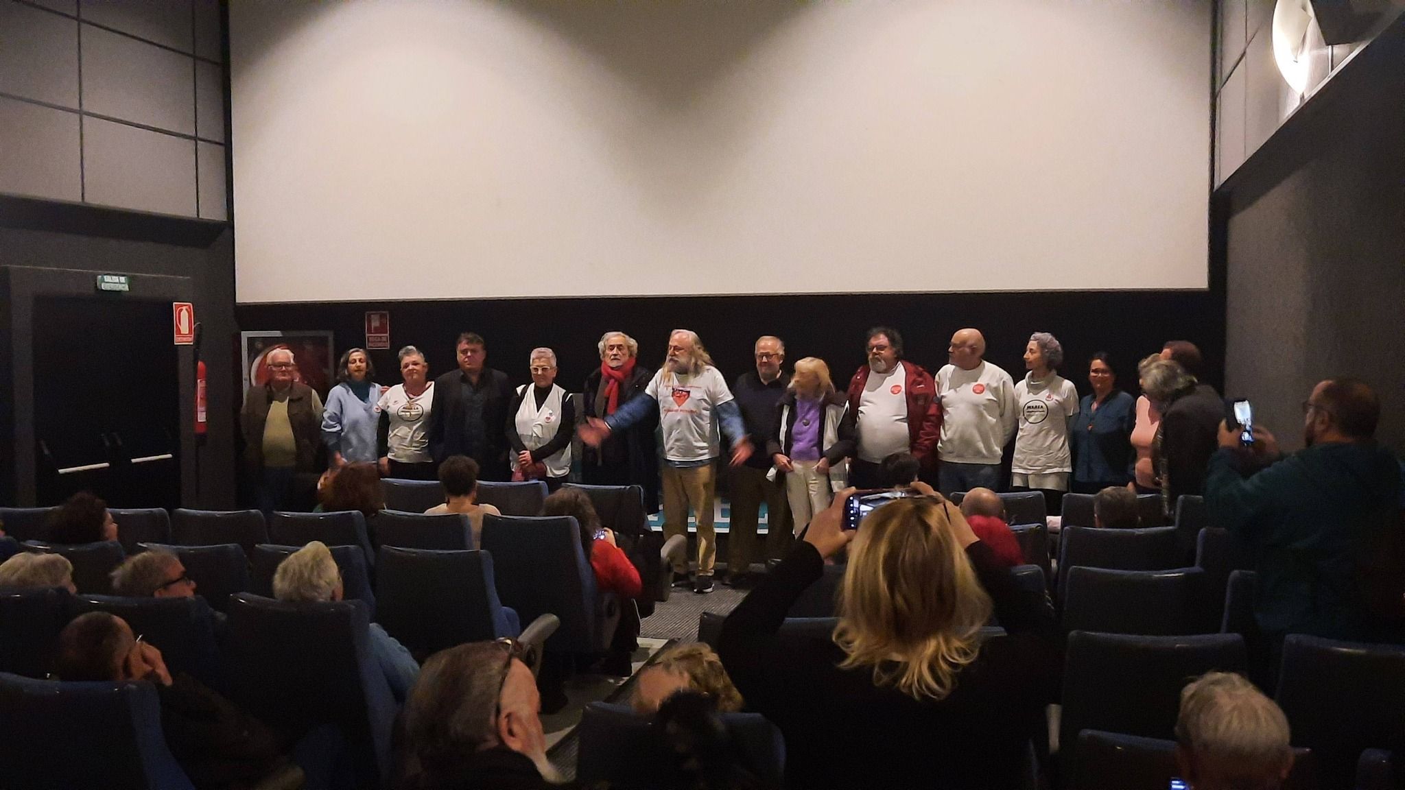 Proyección reciente del documental 'Salud no responde' en Cádiz.