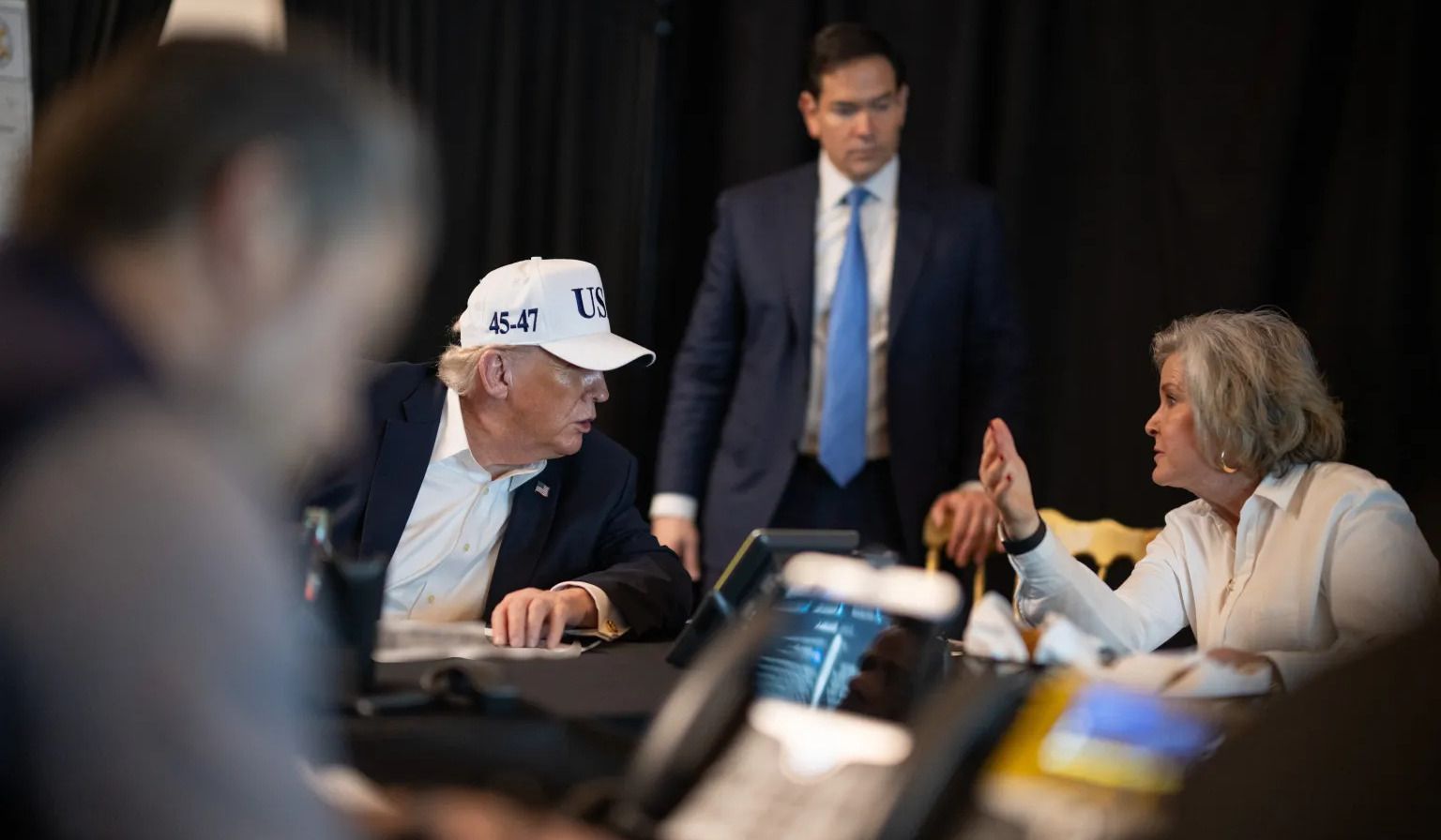 Donald Trump, durante la operación contra Irán.