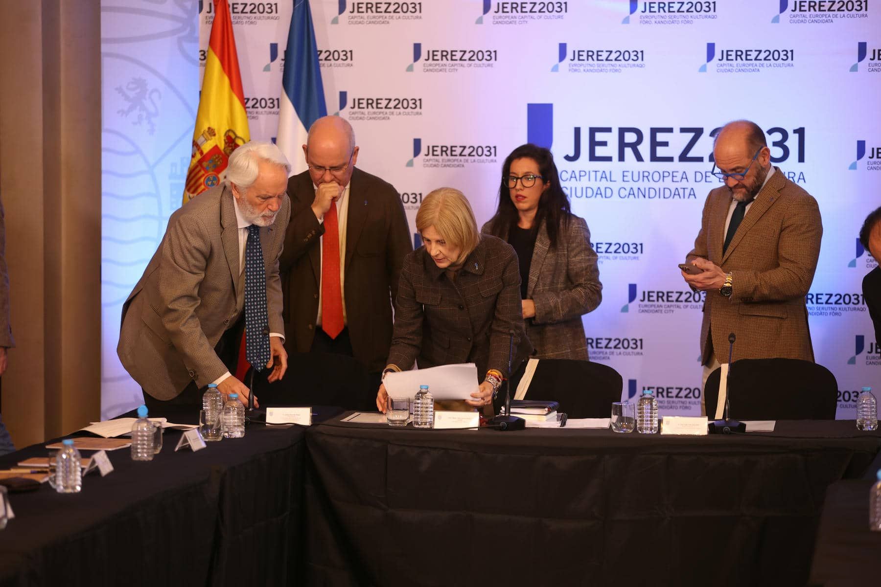 Un momento del acto de la candidatura.