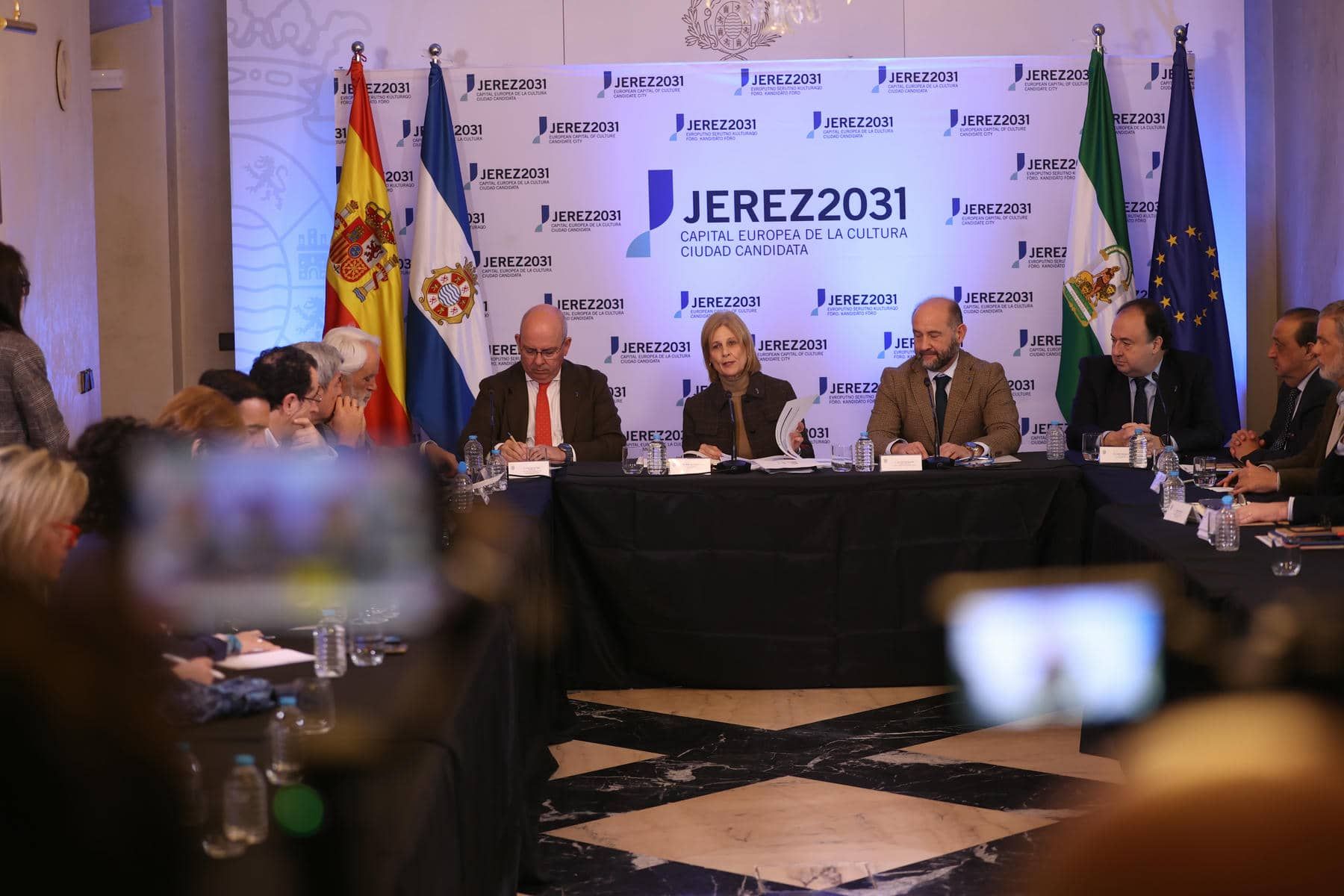 La presentación, en el Ayuntamiento de Jerez.