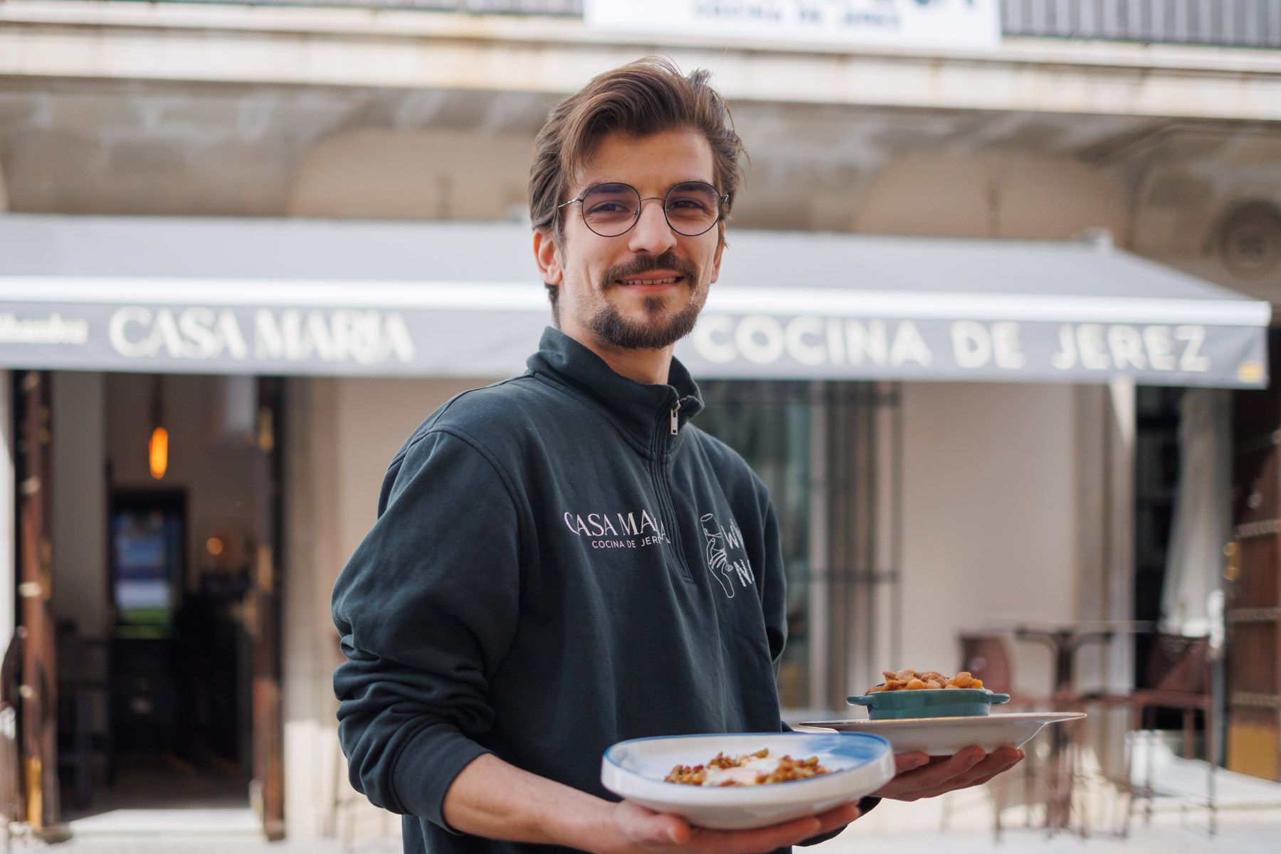 Daniel Márquez, dueño de Casa María, restaurante nuevo de la calle Arcos de Jerez.