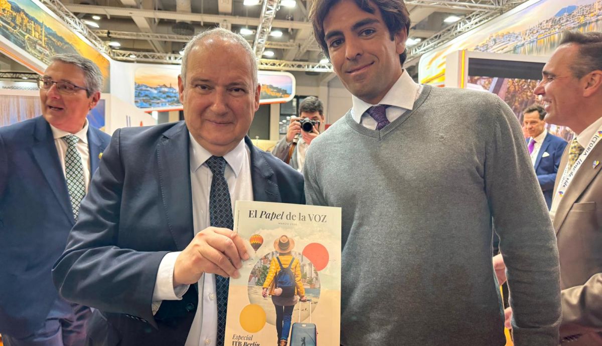 Jordi Hereu Boher Ministro de Turismo España junto a Gonzalo Vega
