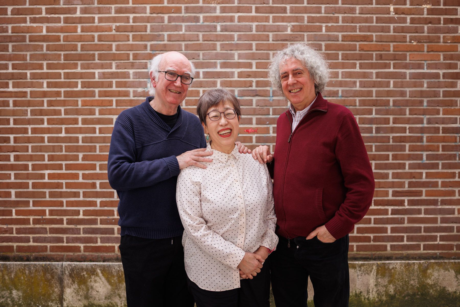 De izda. a dcha., Francisco López, Kyoko Shikaze, José Manuel Gamboa, tras el encuentro con lavozdelsur.es para analizar el estado de salud del Festival de Jerez.