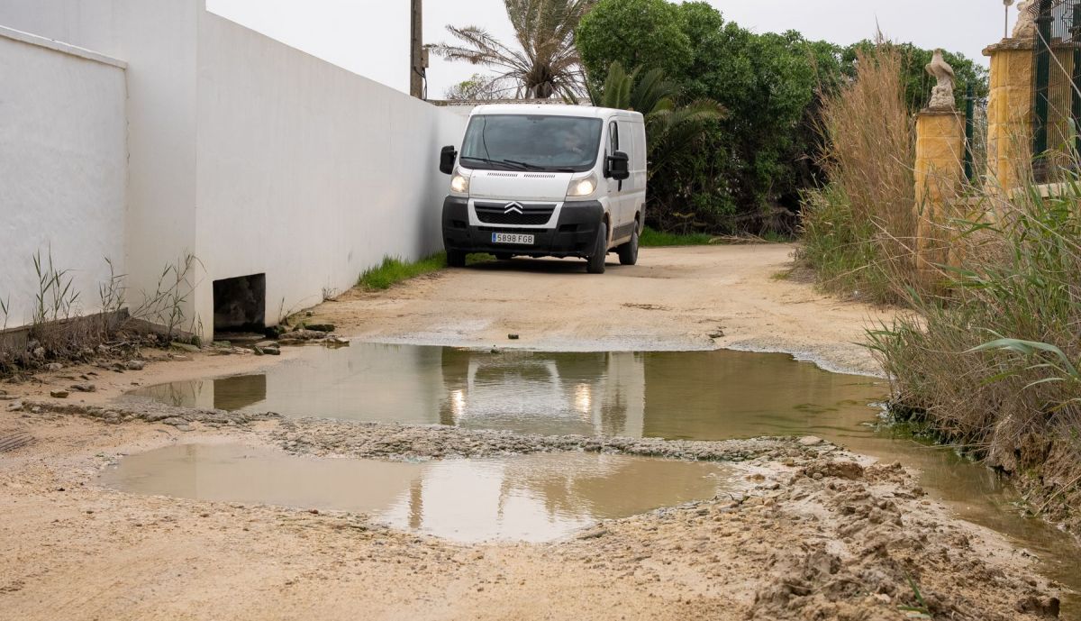 Asociación vecinos El Palmar Quejas por grave situación en la que se encuentra esta pedanía tras el temporal