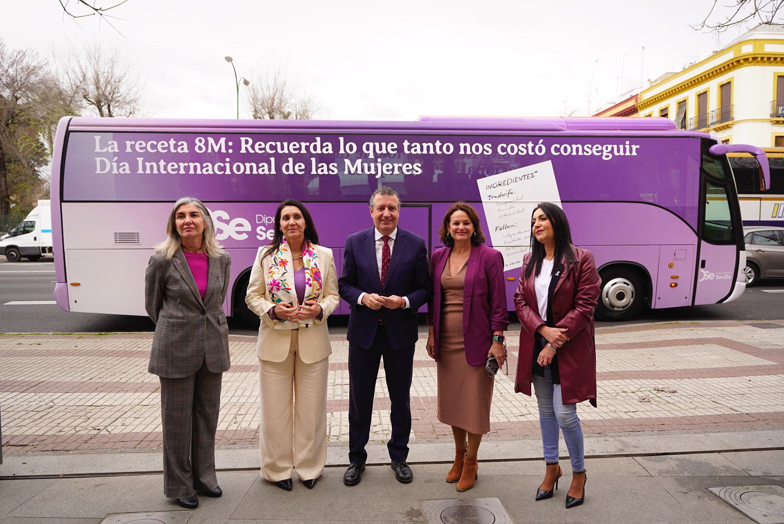 Presentación de la campaña 'La receta 8M' por parte de diputaciones andaluzas.