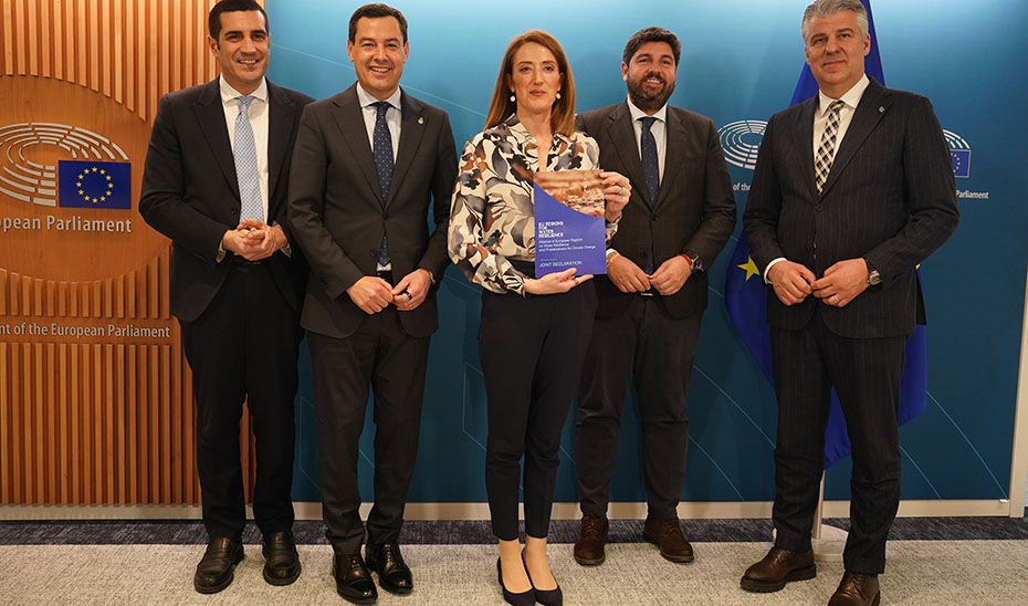 El presidente andaluz Juanma Moreno, en Bruselas.