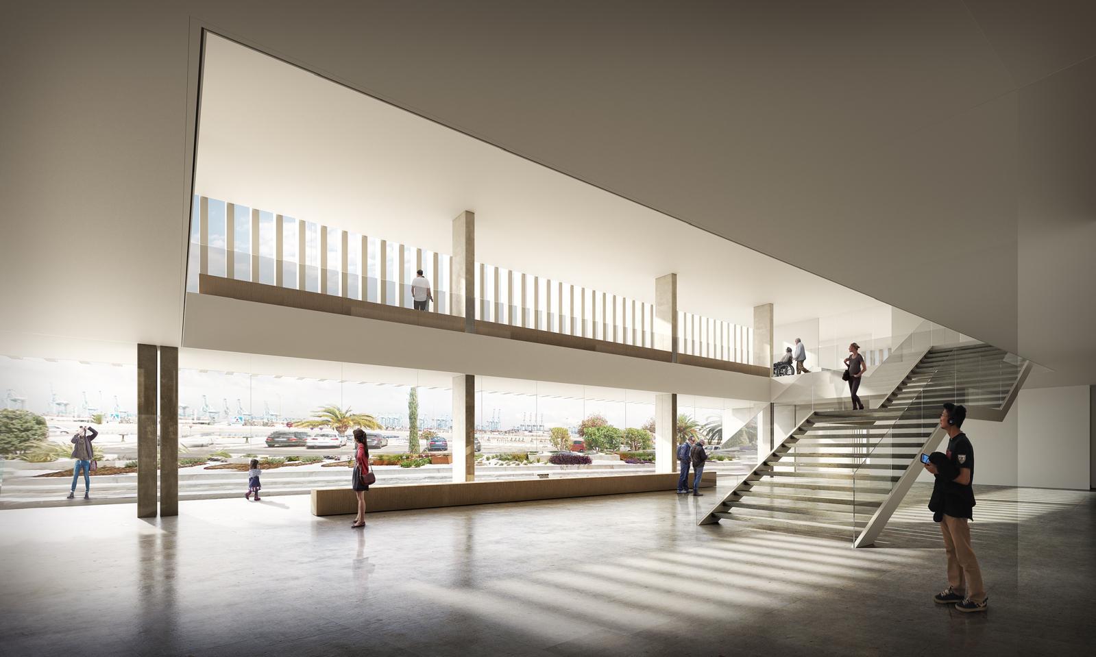 Recreación de la nueva Ciudad de la Justicia de Algeciras.