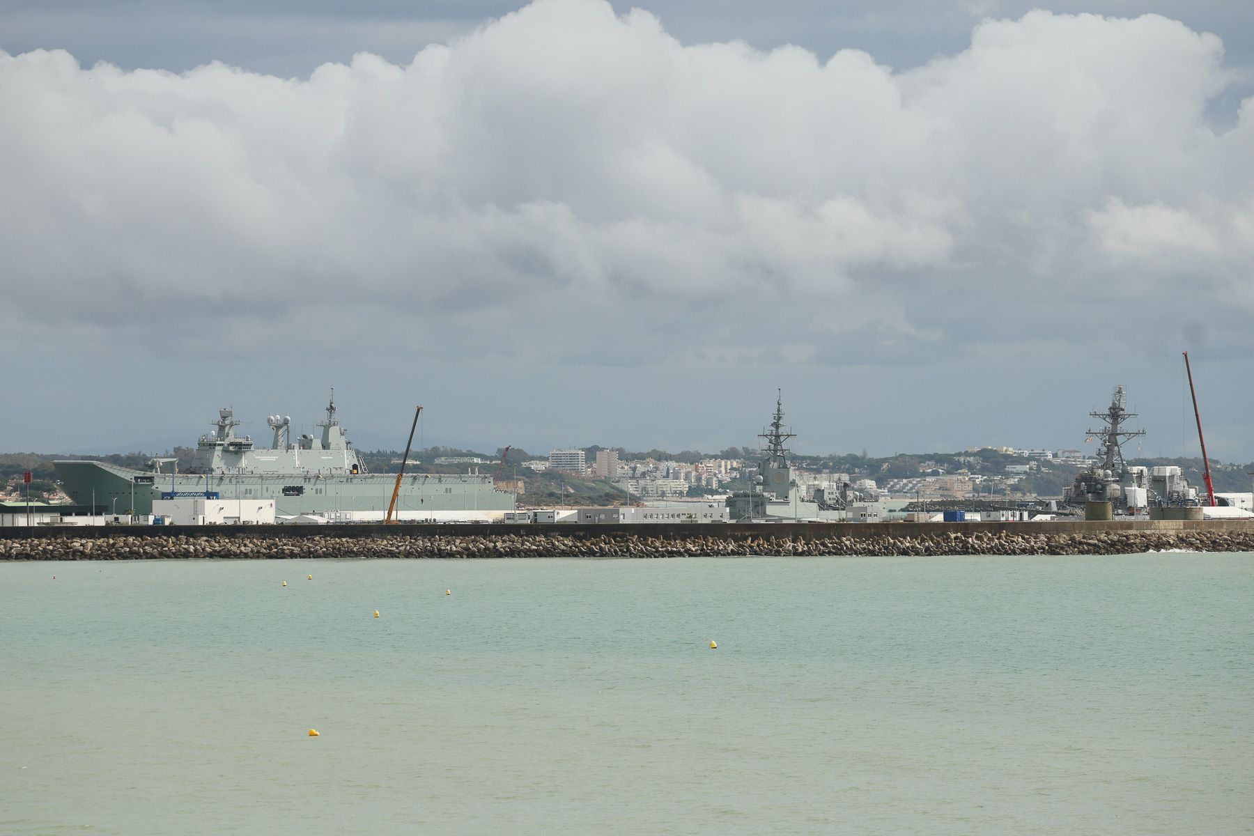 La base militar de Rota en una imagen reciente. La base militar de Rota en una imagen reciente.