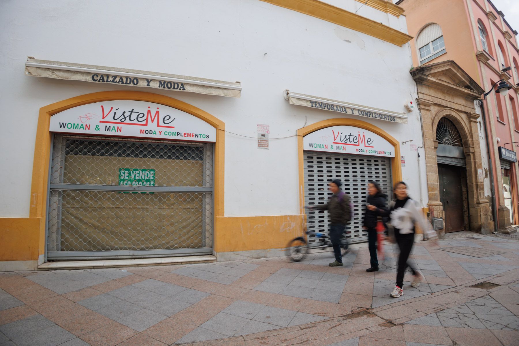 El estado actual del local donde se ubicará el nuevo supermercado.