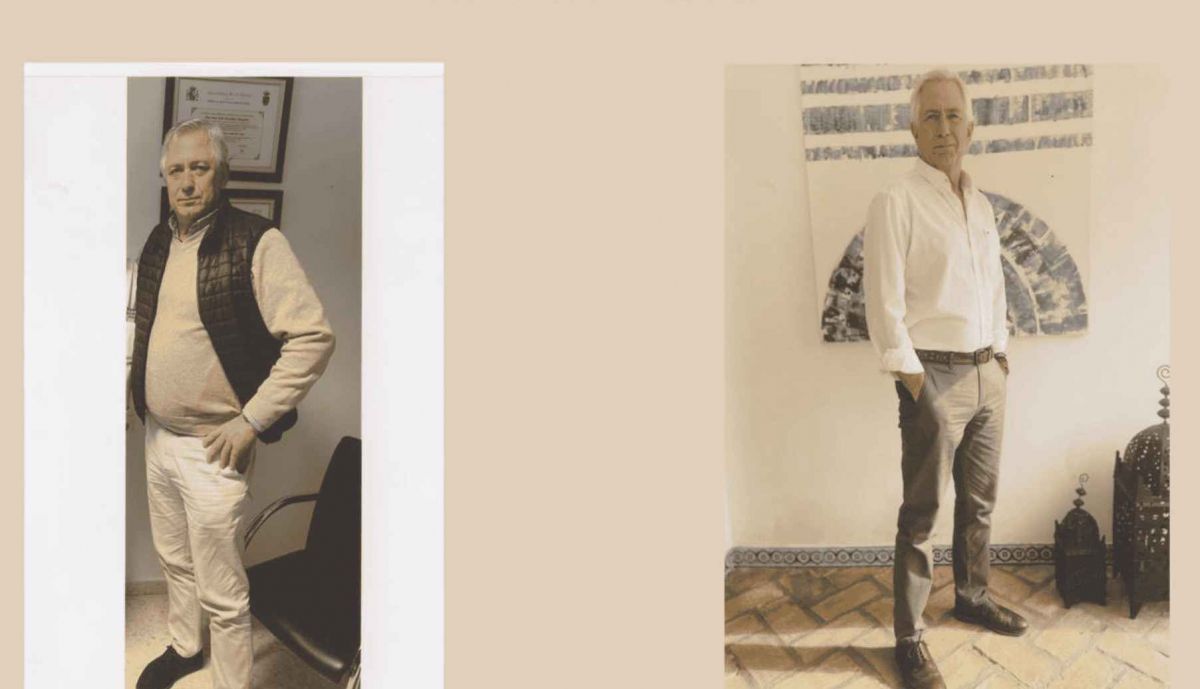 El antes y después de Pedro Rollán.