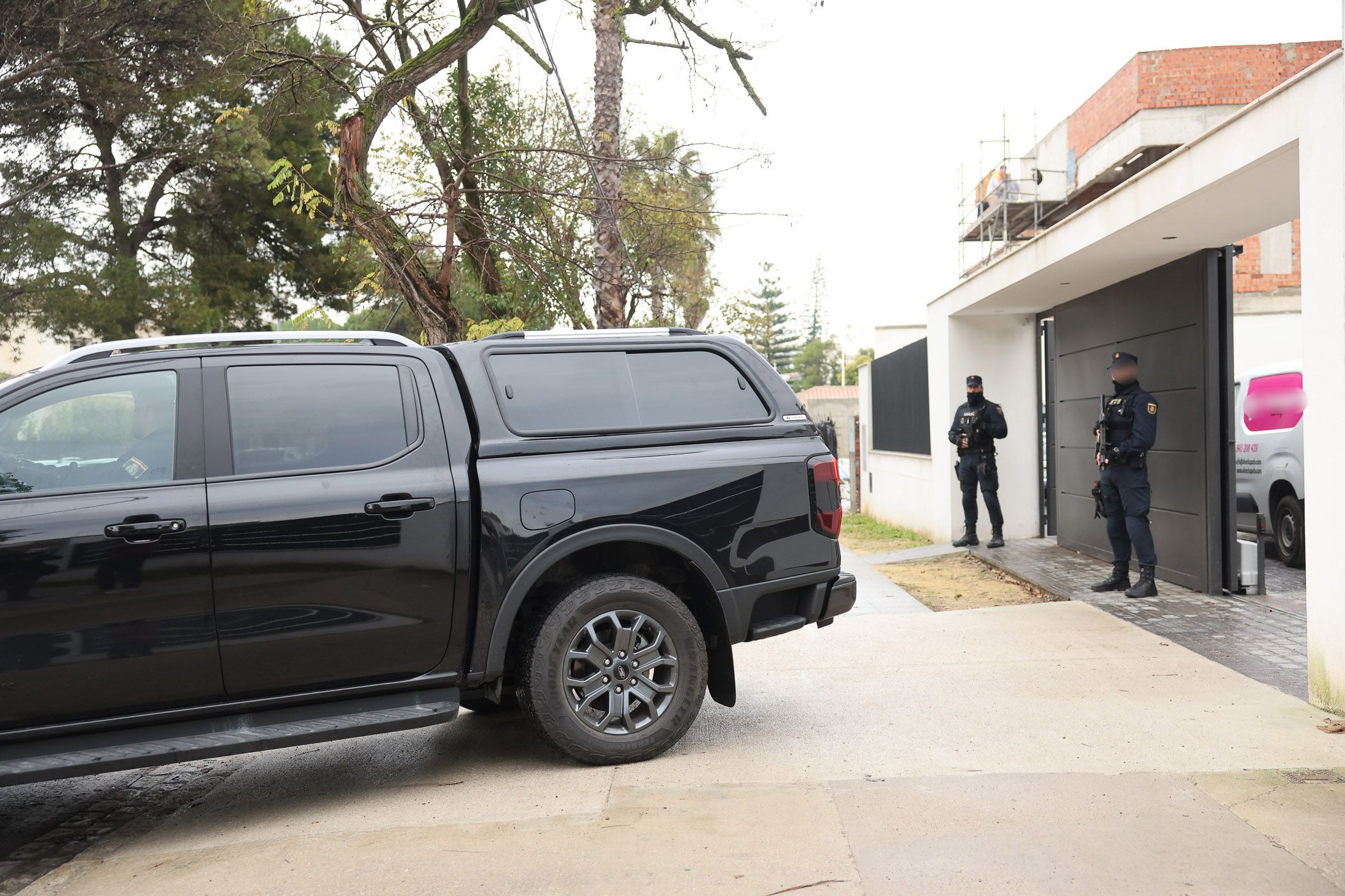 El vehículo usado por el Grupo Operativo de Intervenciones (GOIT).