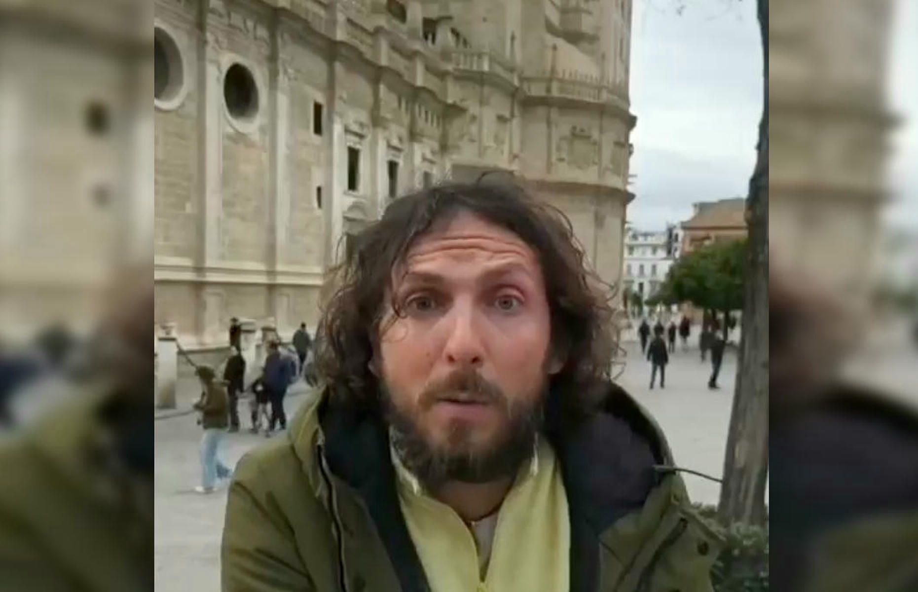 El actor de las rutas teatralizadas cuenta la verdad sobre el vídeo viral.