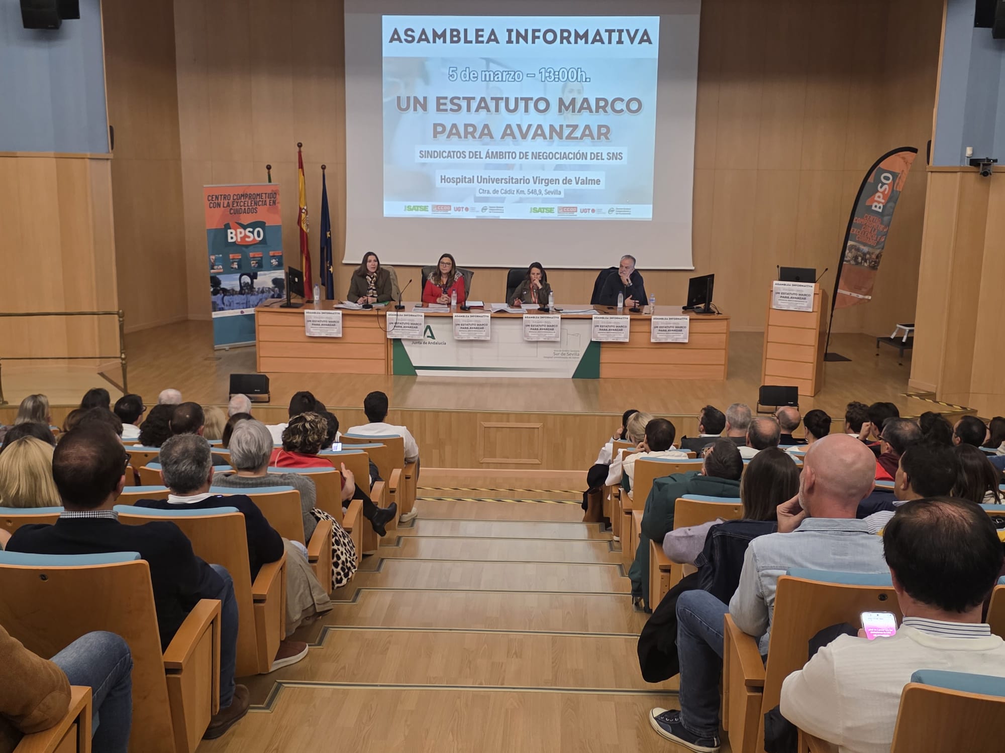 Asamblea informativa sobre el Estatuto Marco sanitario.