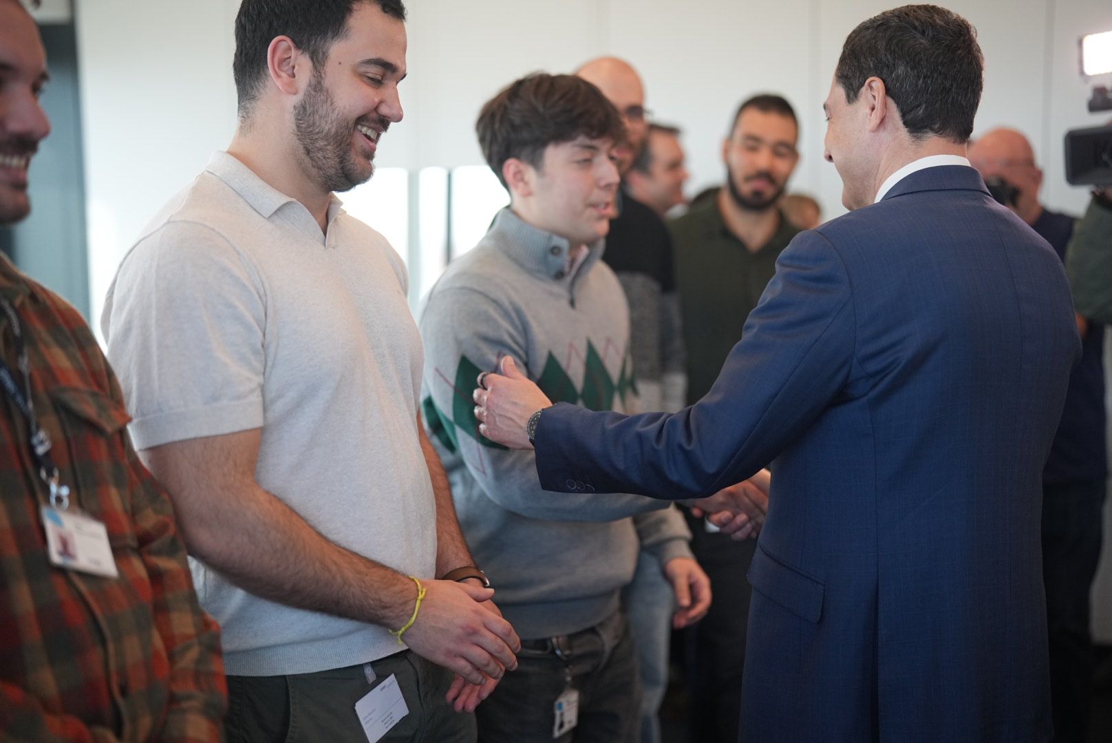 Juanma Moreno, en IMEC.