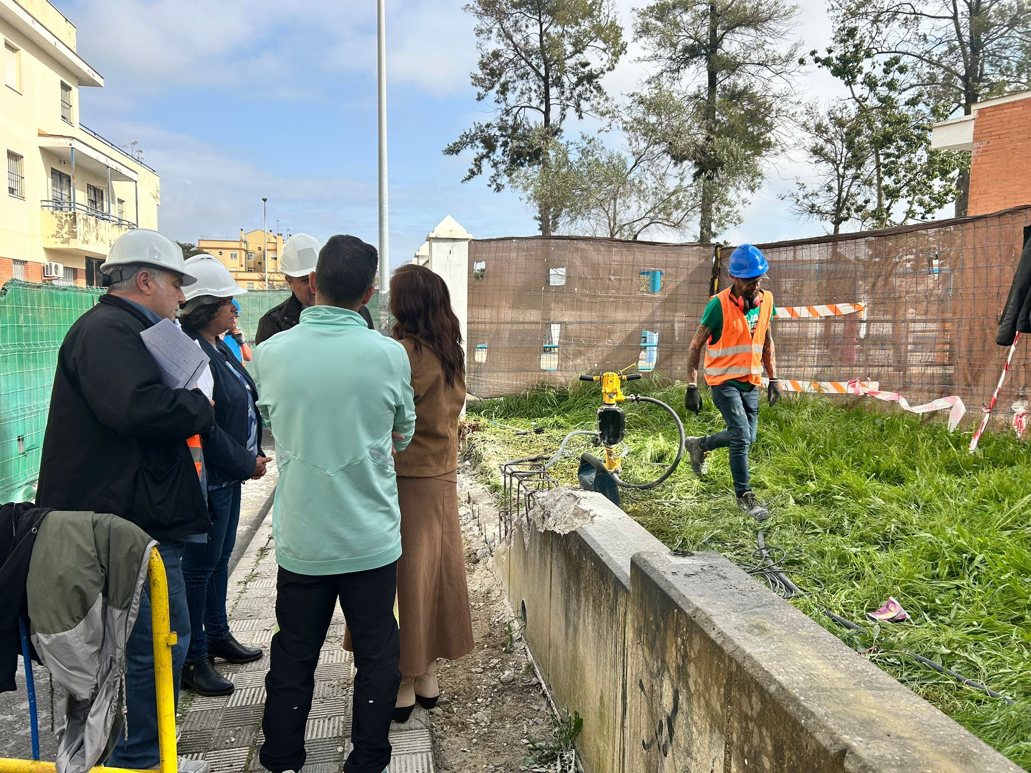 Las obras en el colegio La Dehesilla.