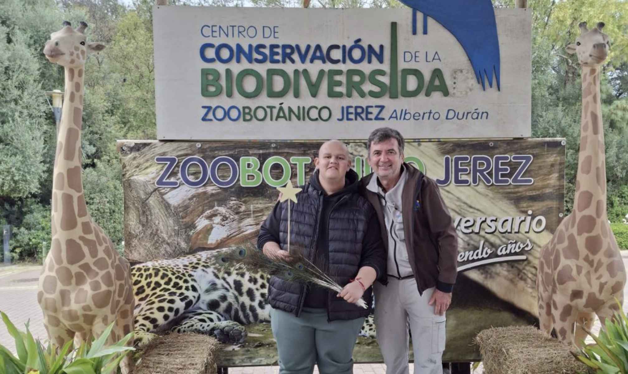 Cristian, en el Zoo de Jerez.