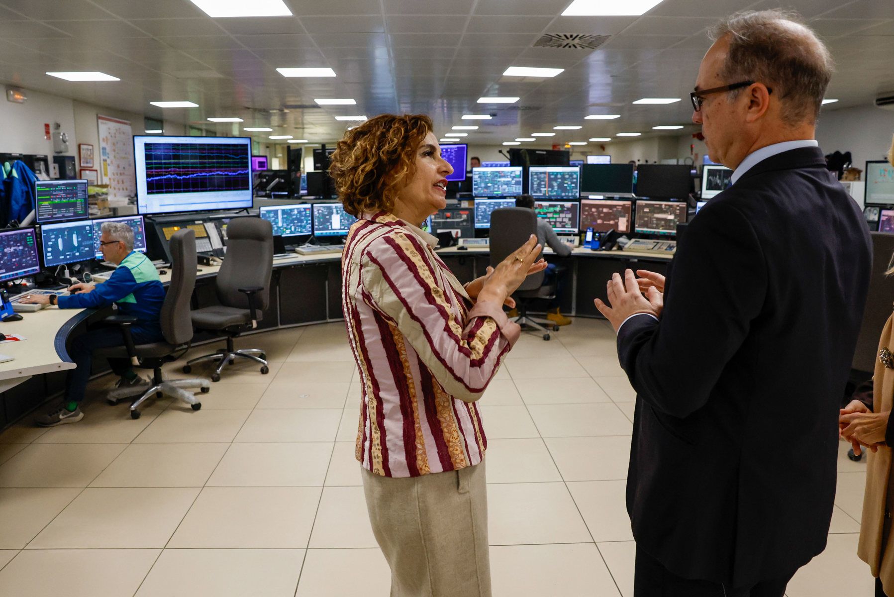 María Jesús Montero, en Palos de la Frontera, este viernes.