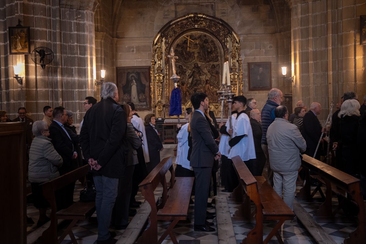 Un instante de la celebración eucarística. 