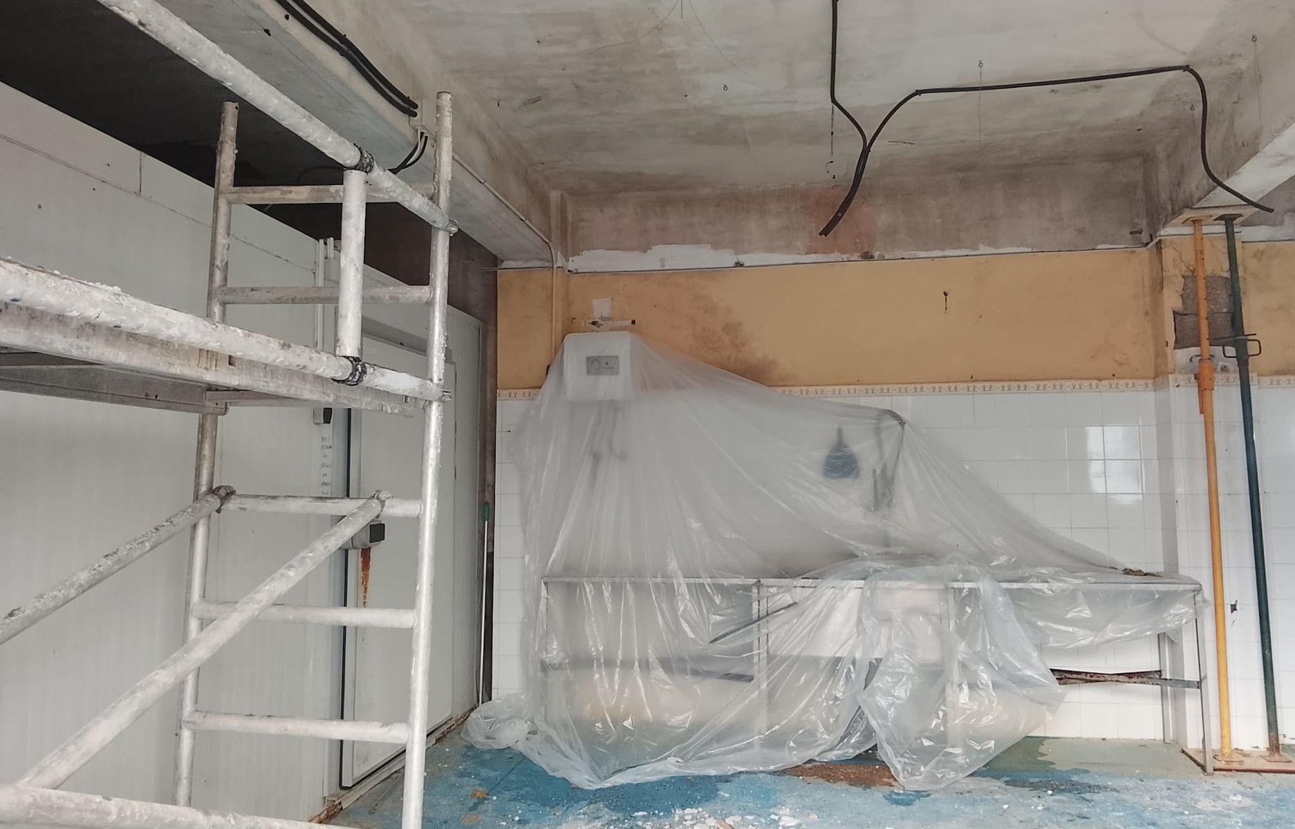 Obras en la cocina-almacén del Centro para la Conservación de la Biodiversidad Zoobotánico Jerez.