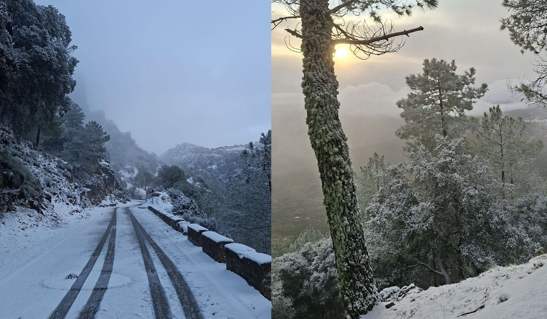 Nieve en Grazalema el pasado enero.