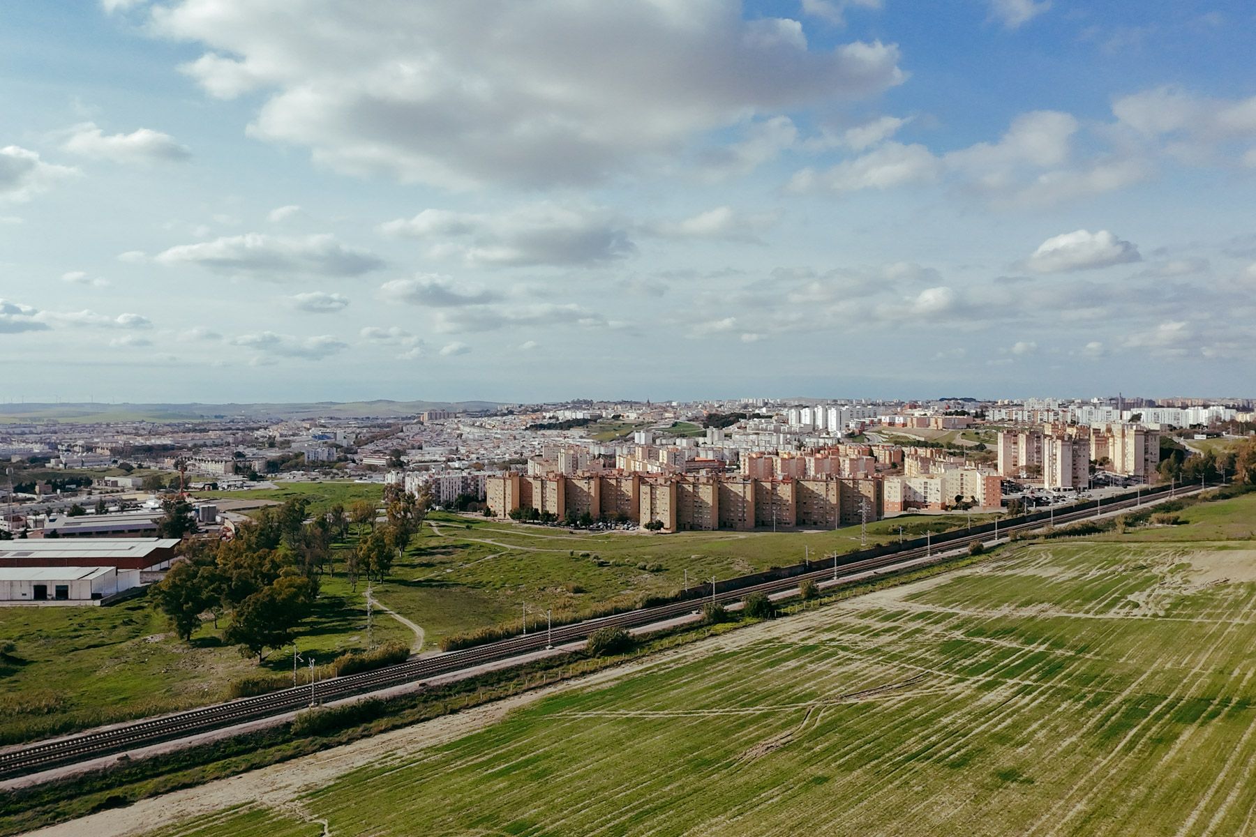 Panorámica de la zona Sur de Jerez.