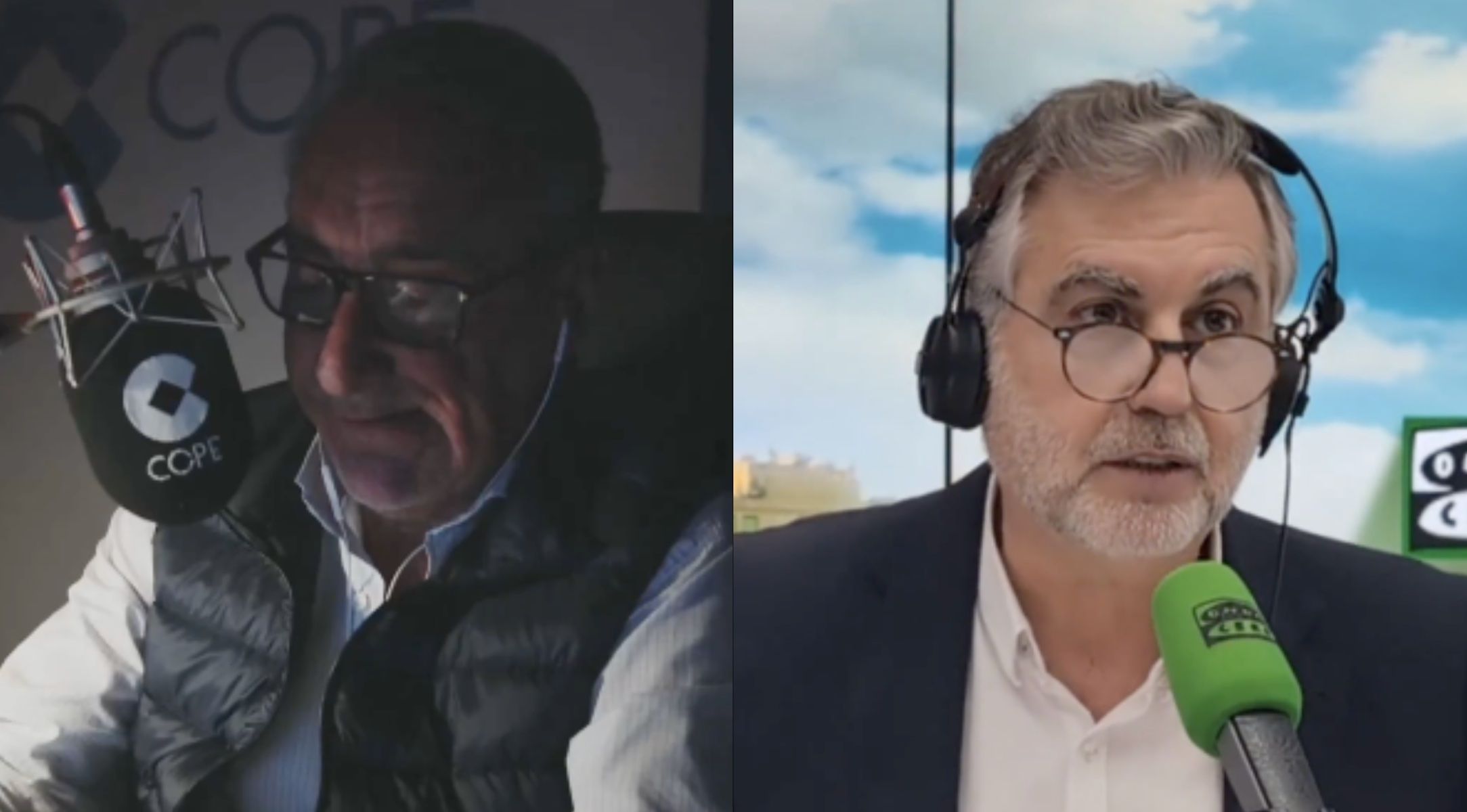 Carlos Herrera y Carlos Alsina rinden homenaje a Fernando Ónega en sus programas, de manera simultánea.