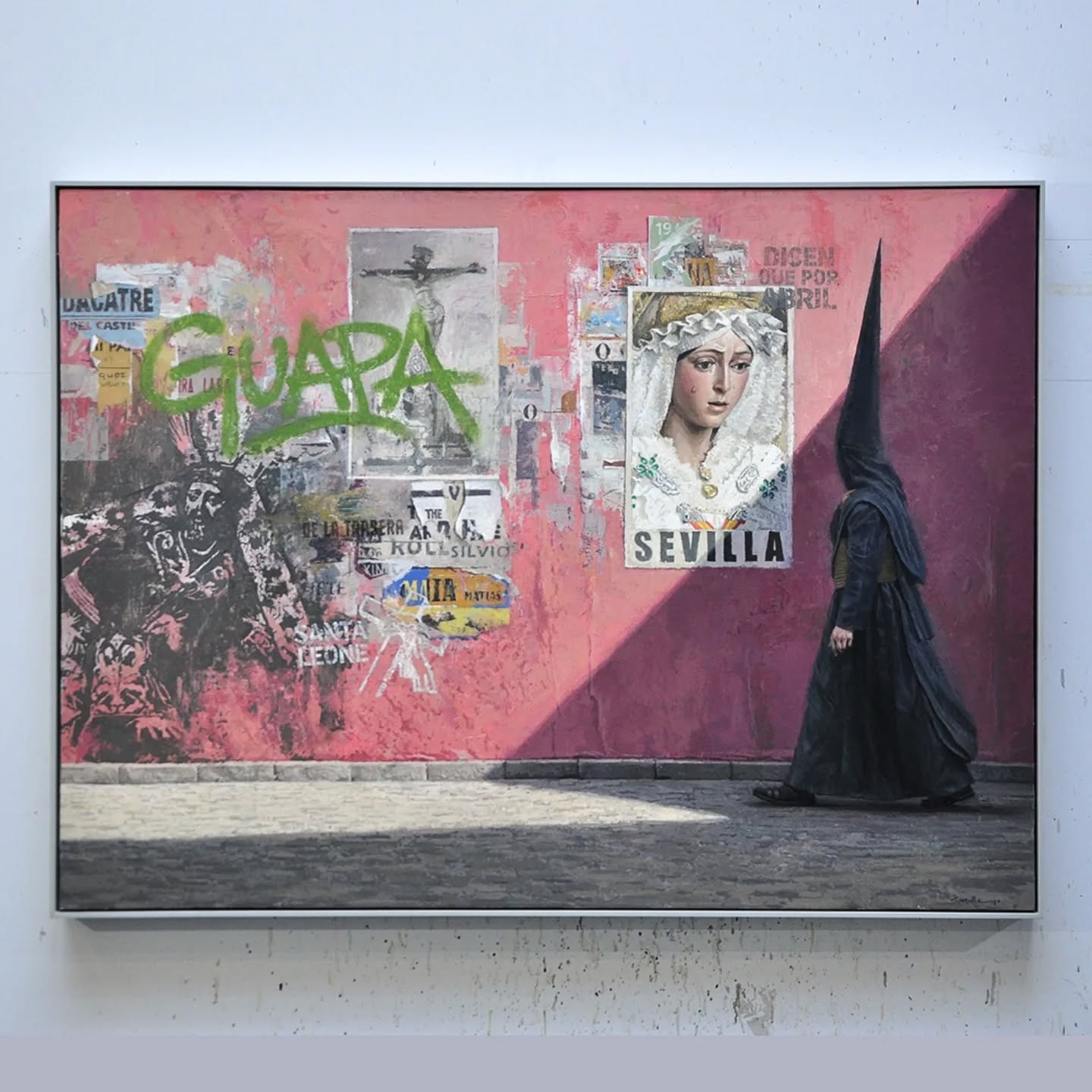 Cartel del pintor Jorge Gallego que ahora se convertirá en la cubierta del programa de mano El Llamador, de Canal Sur Radio.