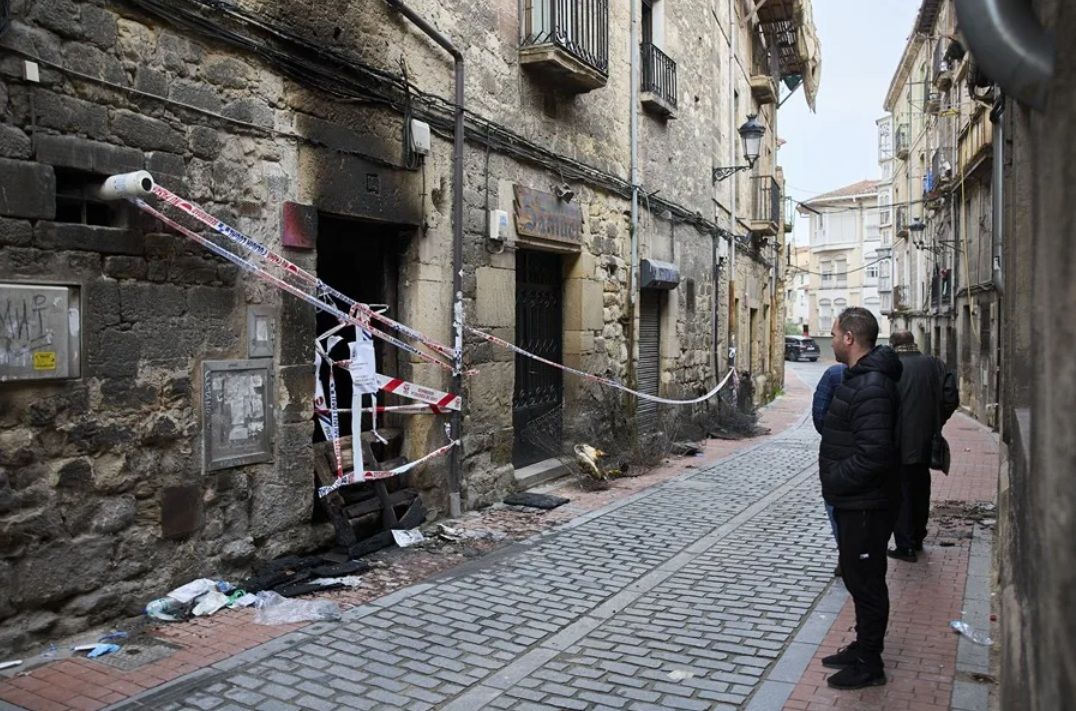 El incendio en Miranda de Ebro.