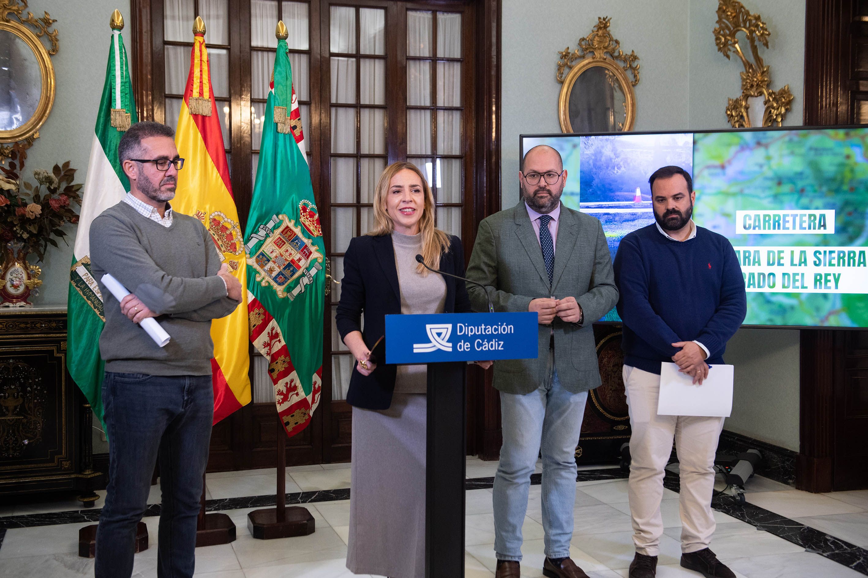 Almudena Martínez, presidenta de Diputación, este miércoles.