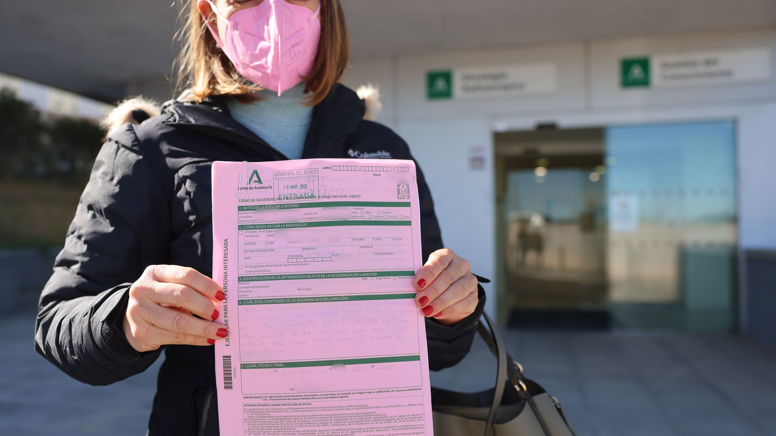 Macarena, con la queja interpuesta por el TAC que reclama al Hospital de Jerez.