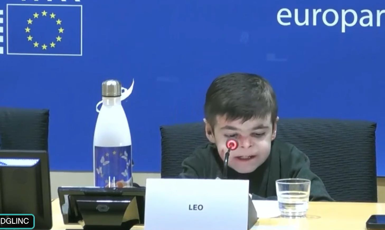 Leo en el Parlamento de Andalucía.