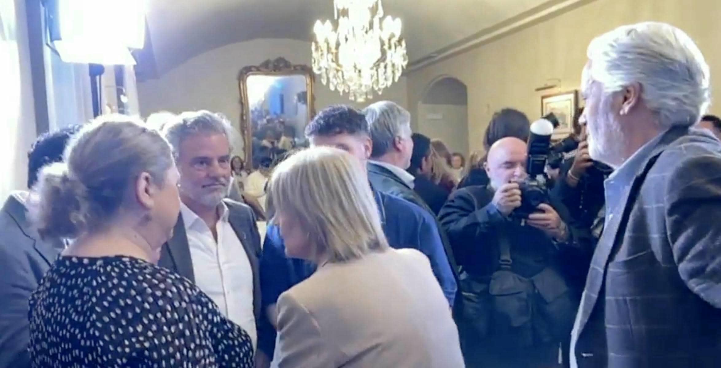 La alcaldesa de Jerez, María José García Pelayo, instantes después de conocerse que la candidatura jerezana no pasa a la final