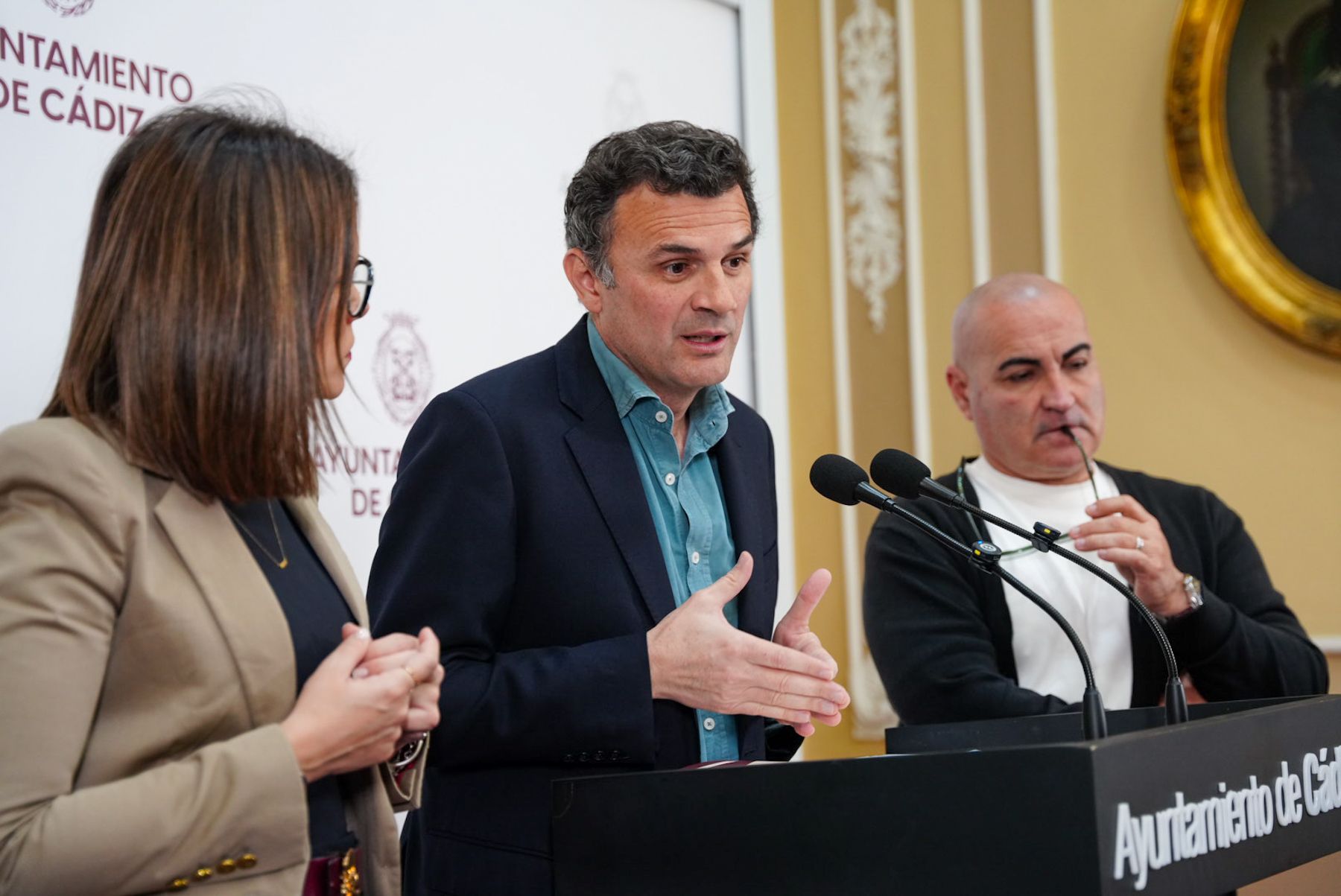 Bruno García, tras una junta de gobierno local.