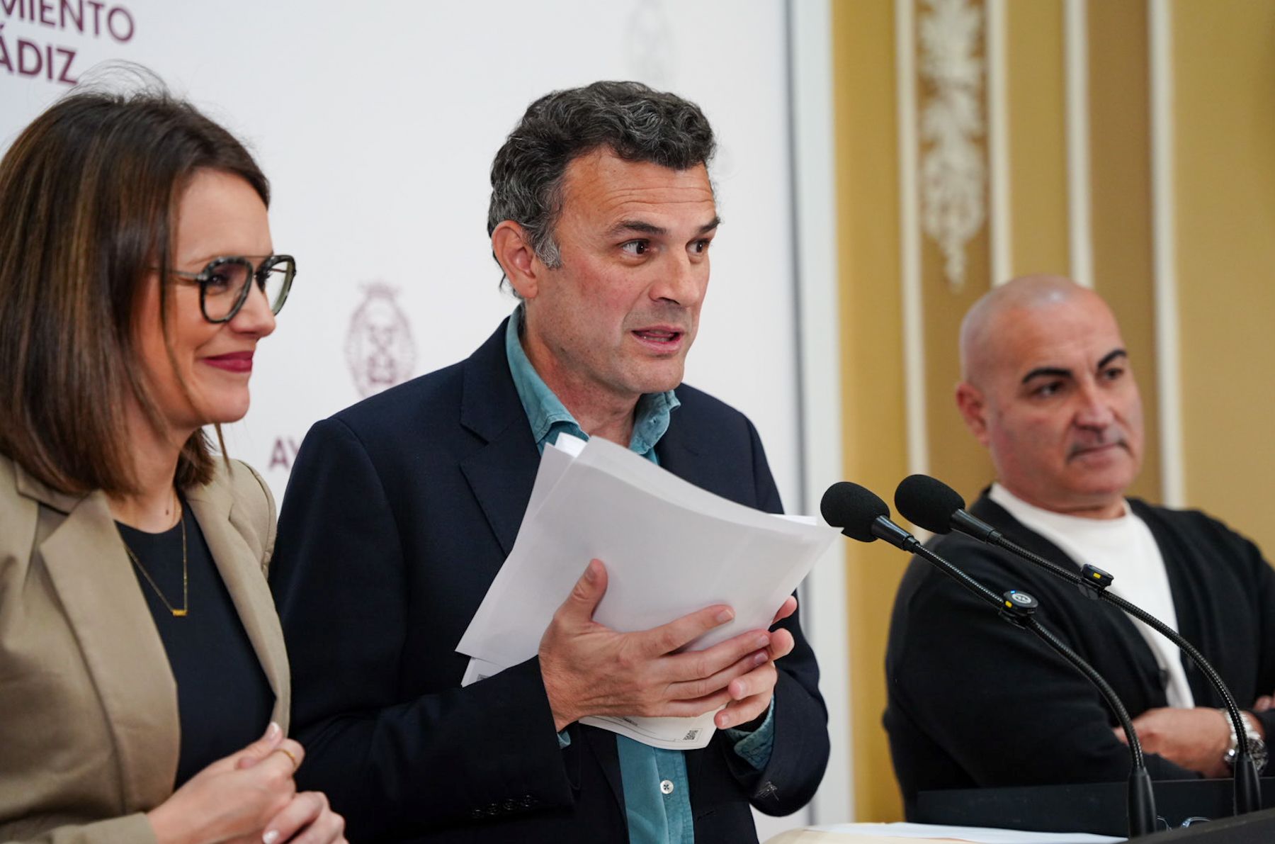 Bruno García, en la comparecencia de prensa de este viernes.