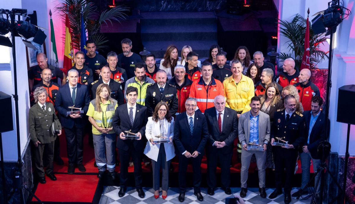 Entrega de distinciones por el Día del Patrón de los bomberos en Málaga.