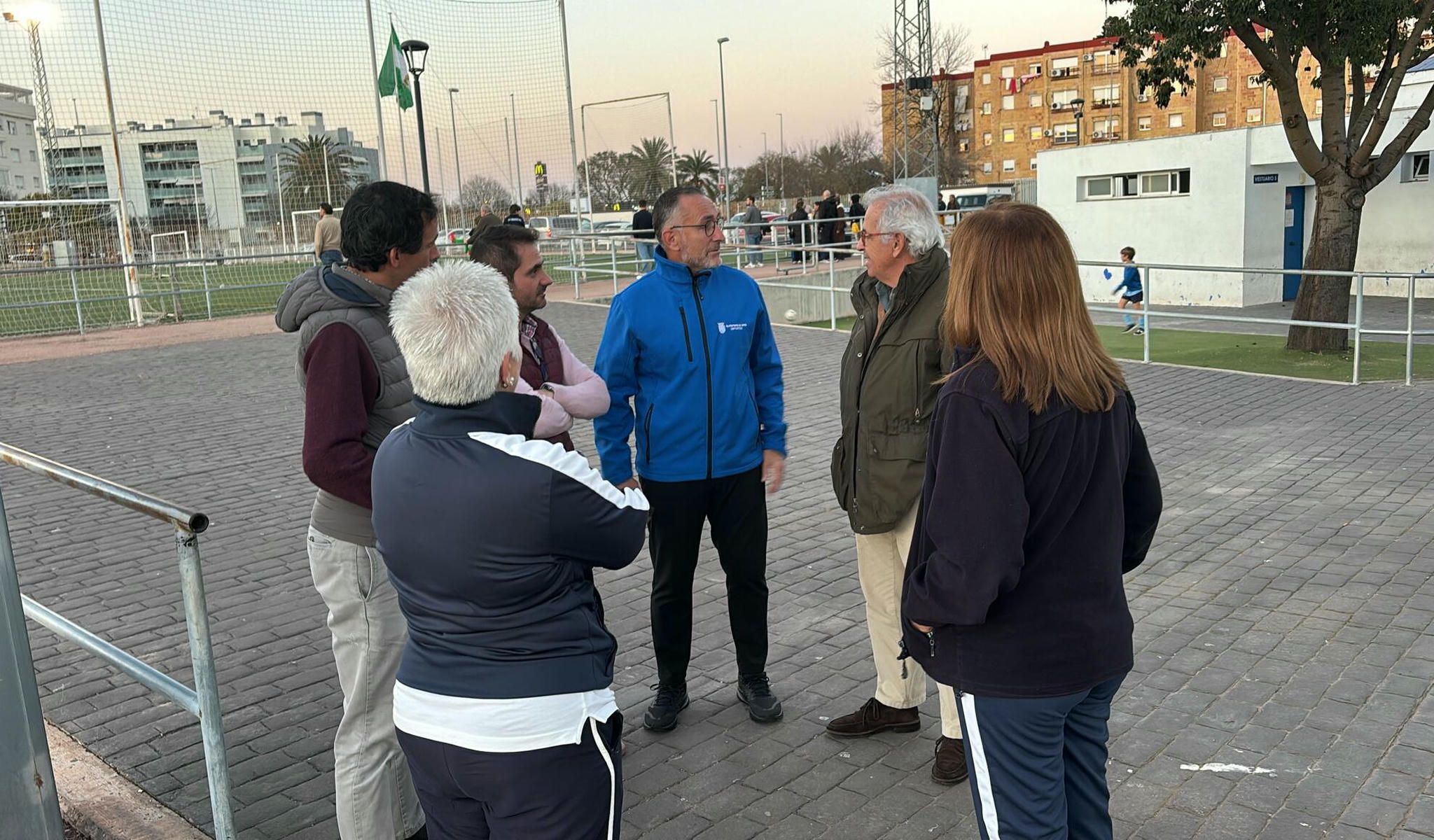 El delegado de Deportes, Tomás Sampalo, presente en el Complejo Deportivo La Granja