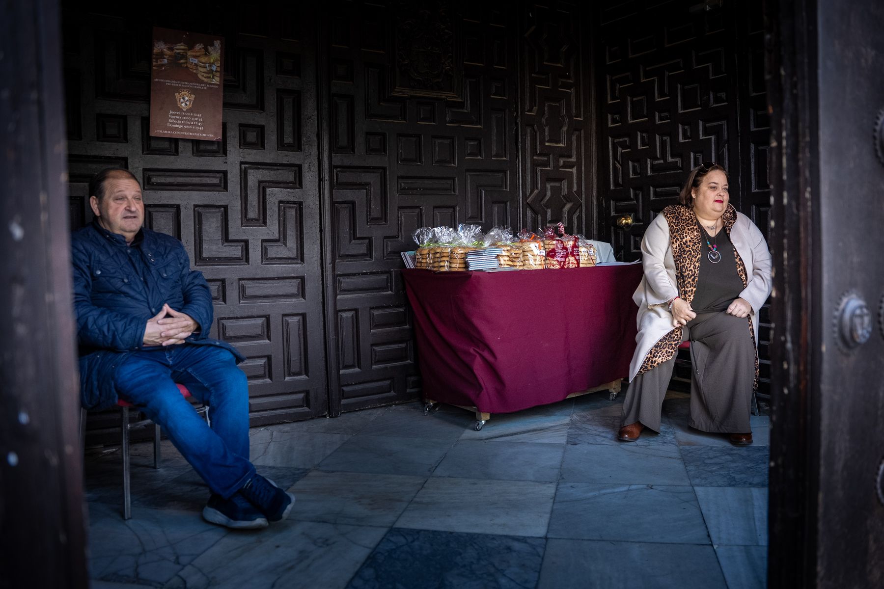 Una mesa petitoria en las agustinas. 