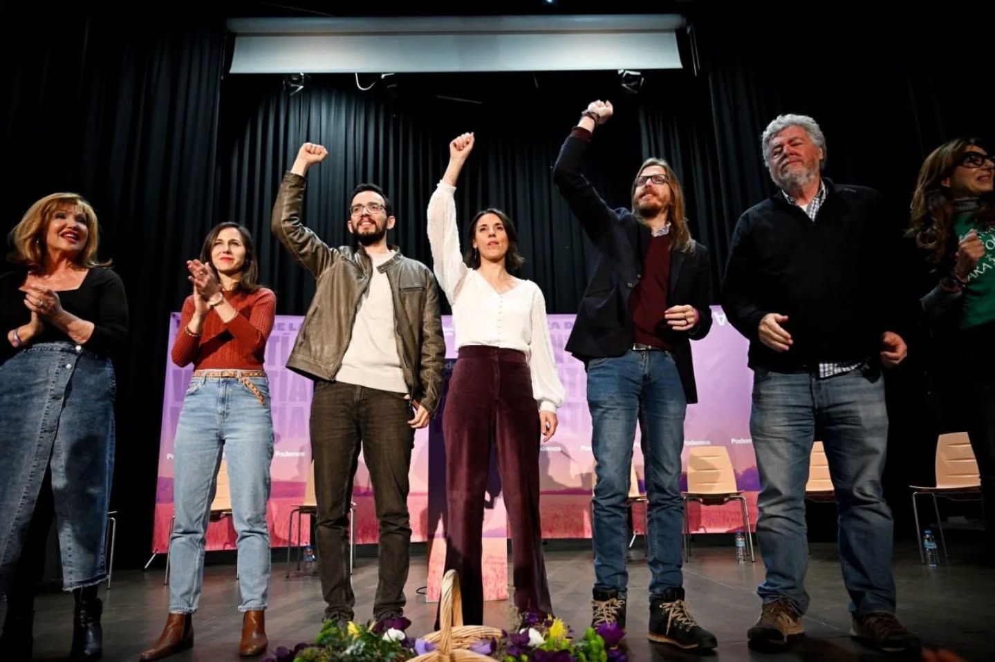 Un acto electoral de Podemos en Castilla y León.