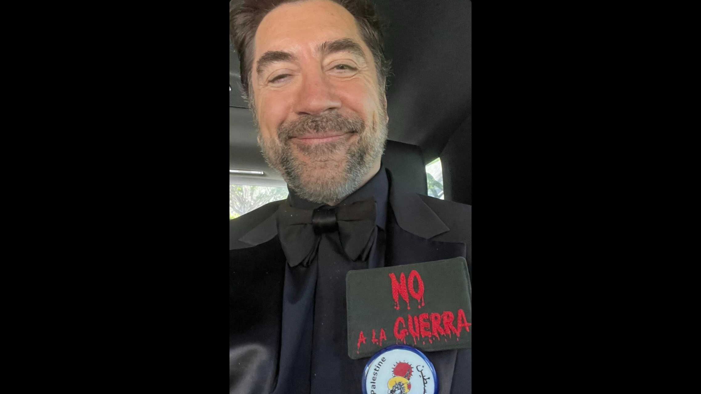 Bardem en su llegada a los Oscar.